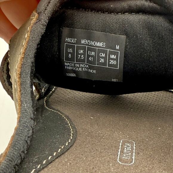 Rockport Mens Darwyn Slide Sandals US 8M EU 41 Brown Leather NIB
